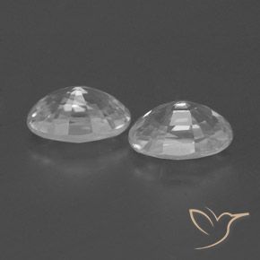1.70 ct natürliche Klares Weiß Zirkon-Edelsteine, Oval, VVS-VS