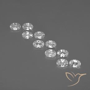 7.24ctw Natürlicher Klares Weiß Zirkon, Oval, VVS-VS