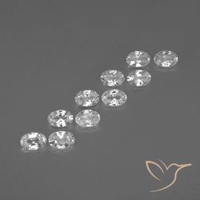 7.24 ct natürliche Klares Weiß Zirkon-Edelsteine, Oval, VVS-VS