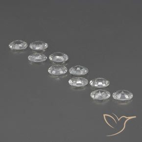 6.52 ct natürliche Klares Weiß Zirkon-Edelsteine, Oval, VVS-VS