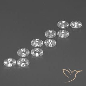 7.86 ct natürliche Klares Weiß Zirkon-Edelsteine, Oval, VVS-VS
