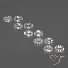 6.81ctw Natürlicher Klares Weiß Zirkon, Oval, VVS-VS, Photo A