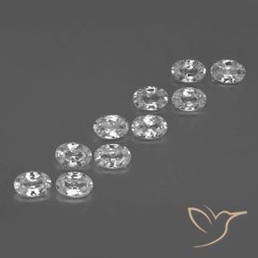 6.81 ct natürliche Klares Weiß Zirkon-Edelsteine, Oval, VVS-VS