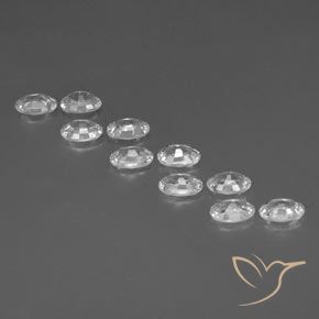 6.81 ct natürliche Klares Weiß Zirkon-Edelsteine, Oval, VVS-VS