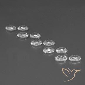 6.96 ct natürliche Klares Weiß Zirkon-Edelsteine, Oval, VVS-VS