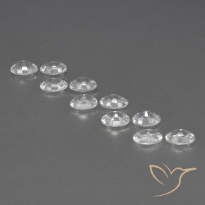 7.42 ct natürliche Klares Weiß Zirkon-Edelsteine, Oval, VVS-VS