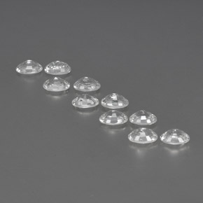 7,65 ct natürliche weißer Zirkon-Edelsteine, Oval Schliff, VVS-VS