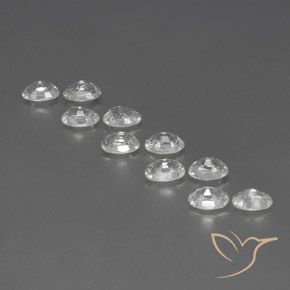 7.92 ct natürliche Weiß Zirkon-Edelsteine, Oval, VVS-VS