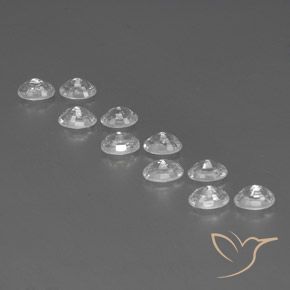 8.29 ct natürliche Weiß Zirkon-Edelsteine, Oval, VVS-VS