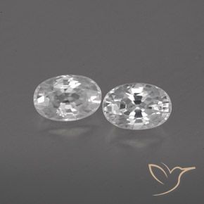 1.67ctw Natürlicher Weiß Zirkon, Oval, VVS