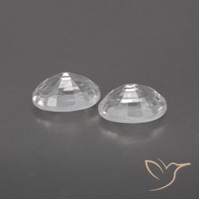 1.70 ct natürliche Weiß Zirkon-Edelsteine, Oval, VVS-VS