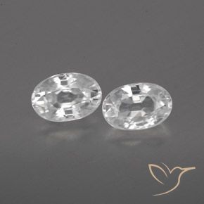 1.68ctw Natürlicher Weiß Zirkon, Oval, VVS