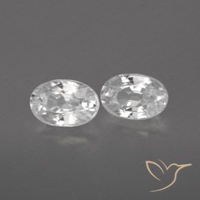 1.68 ct natürliche Weiß Zirkon-Edelsteine, Oval, VVS