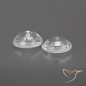 1.68 ct natürliche Weiß Zirkon-Edelsteine, Oval, VVS