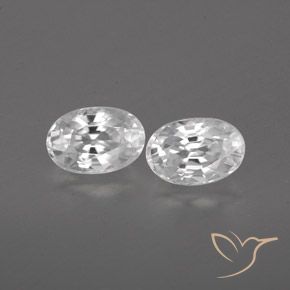 1.67ctw Natürlicher Weiß Zirkon, Oval, VVS