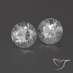 0.00 ct natürliche Weiß Zirkon-Edelsteine, Runden, VVS-VS