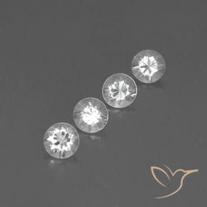 3.69 ct natürliche Weiß Zirkon-Edelsteine, Runden, VVS