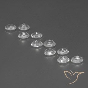8.11 ct natürliche Weiß Zirkon-Edelsteine, Oval, VVS-VS