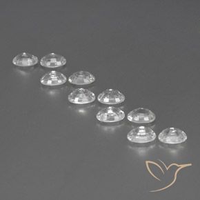 8.12 ct natürliche Weiß Zirkon-Edelsteine, Oval, VVS-VS
