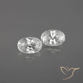 1.66ctw Natürlicher Weiß Zirkon, Oval, VVS