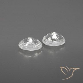 1.66 ct natürliche Weiß Zirkon-Edelsteine, Oval, VVS