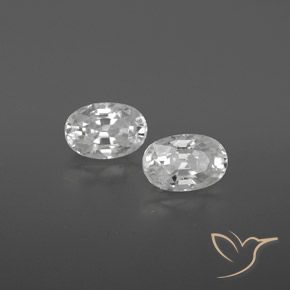1.74 ct natürliche Weiß Zirkon-Edelsteine, Oval, VVS