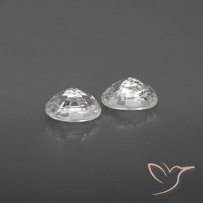 1.74 ct natürliche Weiß Zirkon-Edelsteine, Oval, VVS