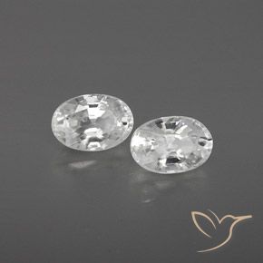1.67 ct natürliche Weiß Zirkon-Edelsteine, Oval, VVS