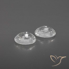 1.67 ct natürliche Weiß Zirkon-Edelsteine, Oval, VVS