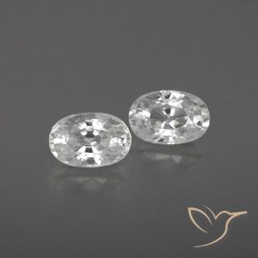 1.71ctw Natürlicher Weiß Zirkon, Oval, VVS