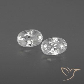 1.71 ct natürliche Weiß Zirkon-Edelsteine, Oval, VVS