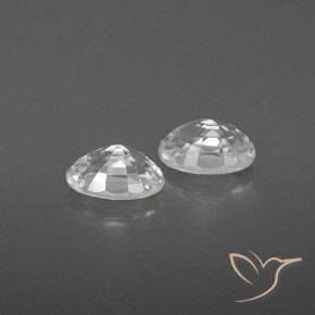 1.66 ct natürliche Weiß Zirkon-Edelsteine, Oval, VVS