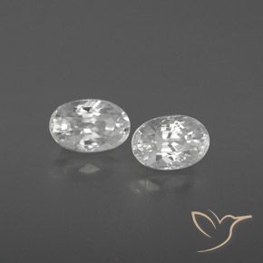 1.74 ct natürliche Weiß Zirkon-Edelsteine, Oval, VVS