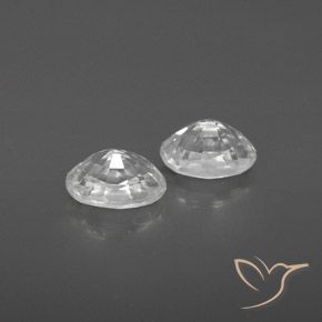 1.74 ct natürliche Weiß Zirkon-Edelsteine, Oval, VVS