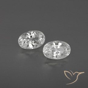 1.72 ct natürliche Weiß Zirkon-Edelsteine, Oval, VVS