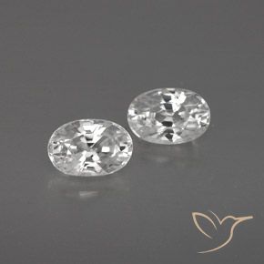 1.67ctw Natürlicher Weiß Zirkon, Oval, VVS