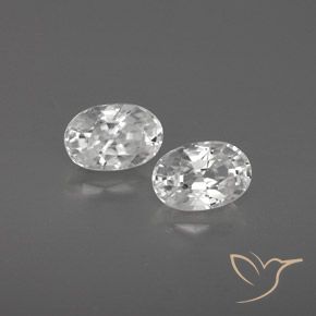 1.67 ct natürliche Weiß Zirkon-Edelsteine, Oval, VVS