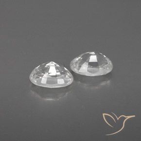 1.67 ct natürliche Weiß Zirkon-Edelsteine, Oval, VVS
