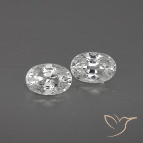 1.70ctw Natürlicher Weiß Zirkon, Oval, VVS-VS