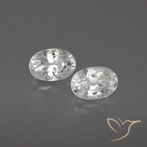 1.70 ct natürliche Weiß Zirkon-Edelsteine, Oval, VVS-VS