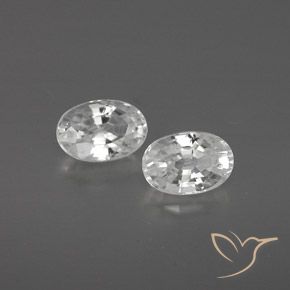1.68 ct natürliche Weiß Zirkon-Edelsteine, Oval, VVS