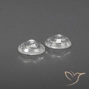 1.68 ct natürliche Weiß Zirkon-Edelsteine, Oval, VVS