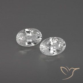1.75 ct natürliche Weiß Zirkon-Edelsteine, Oval, VVS-VS
