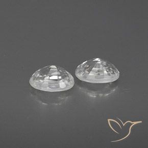 1.75 ct natürliche Weiß Zirkon-Edelsteine, Oval, VVS-VS