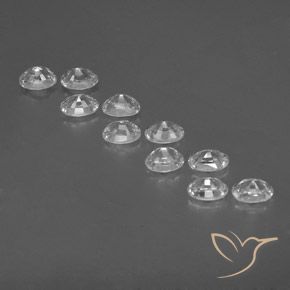 8.15 ct natürliche Weiß Zirkon-Edelsteine, Oval, VVS-VS