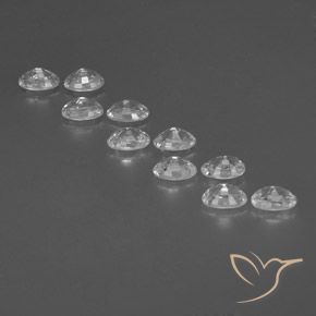 7.86 ct natürliche Weiß Zirkon-Edelsteine, Oval, VVS-VS
