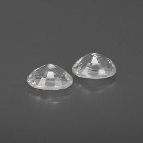 1.67 ct natürliche Weiß Zirkon-Edelsteine, Oval, VVS