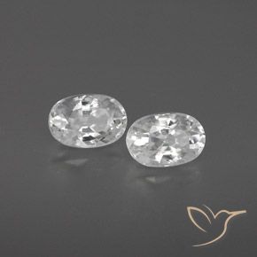 1.74 ct natürliche Weiß Zirkon-Edelsteine, Oval, VVS