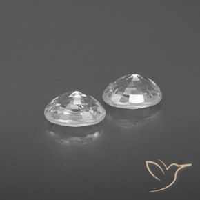 1.74 ct natürliche Weiß Zirkon-Edelsteine, Oval, VVS