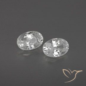 1.67 ct natürliche Weiß Zirkon-Edelsteine, Oval, VVS